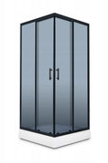 FANO Black Square Shower Enclosure – Sliding Door