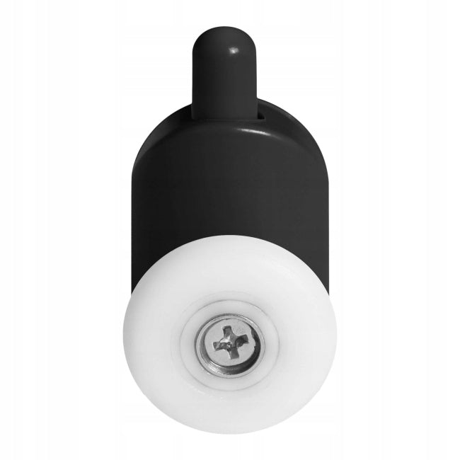 Armazi Lower Shower Door Rollers 23 mm – Black Replacement Shower Cabin Rollers (2 Pack)