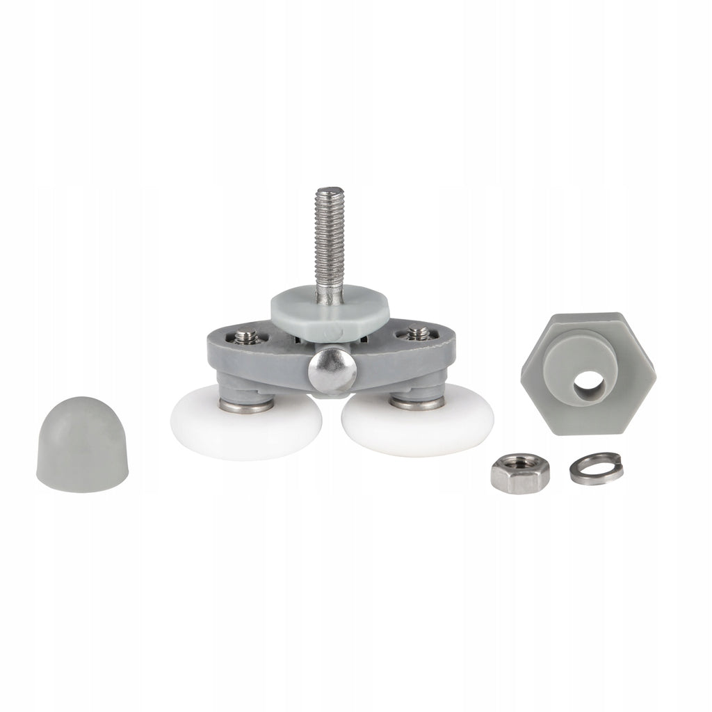 Armazi Upper Eccentric Shower Door Rollers 23 mm – Replacement Shower Cabin Rollers (2 Pack)
